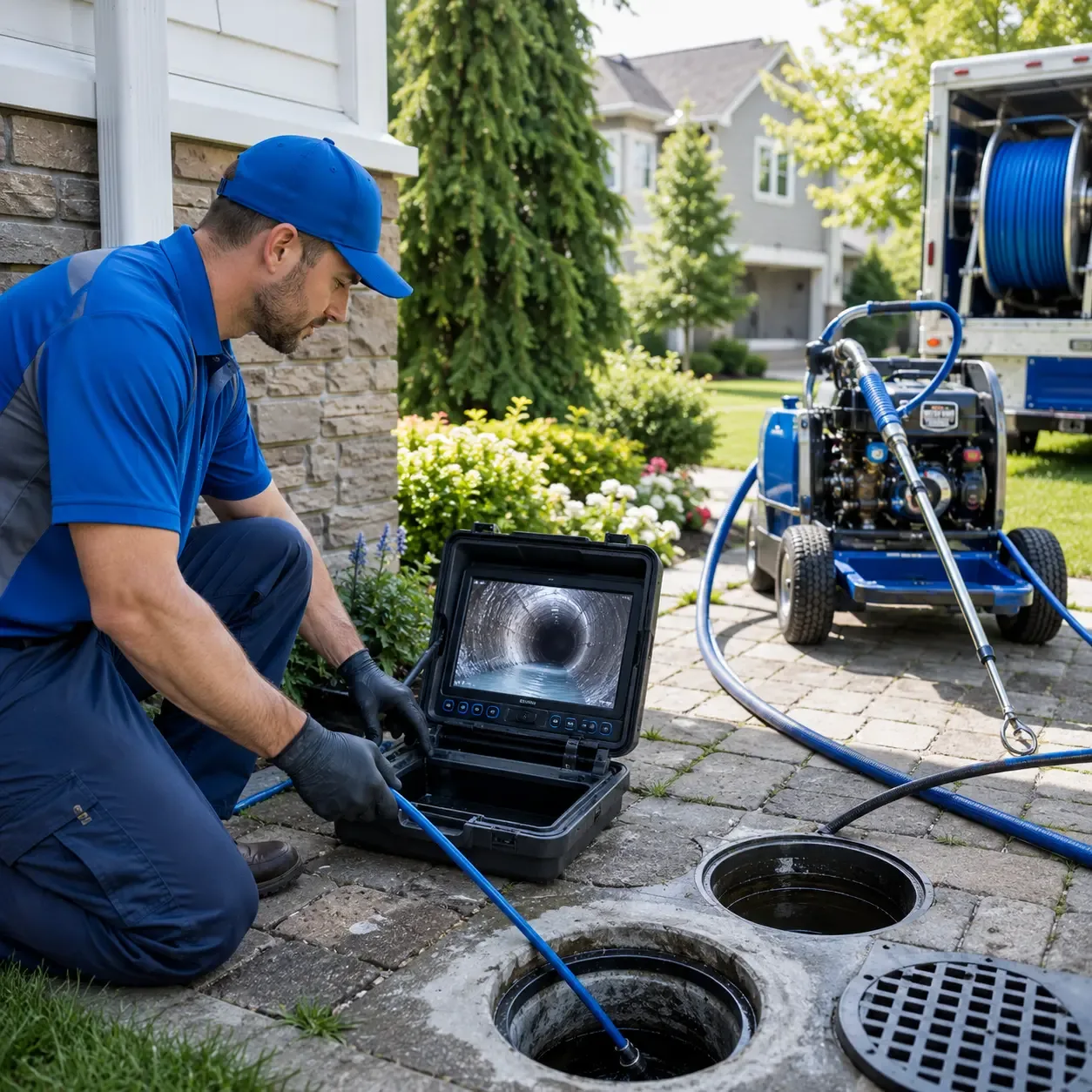 Outdoor drain cleaning professionals serving Martindale, TX