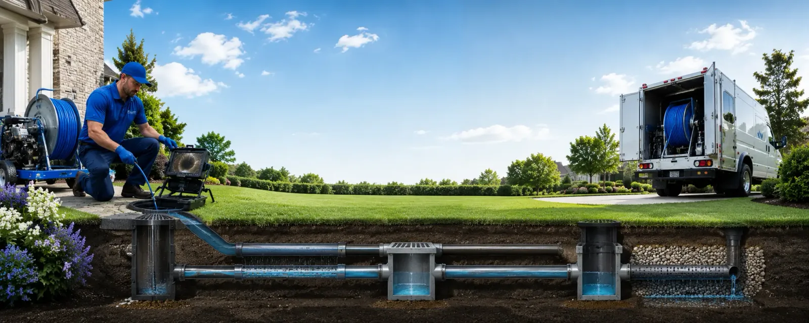 Outdoor drain cleaning information for Martindale, TX